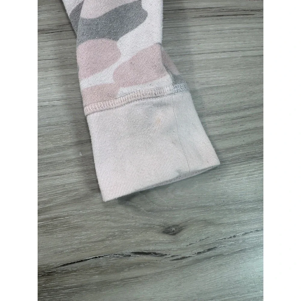 Justice‎ Kids Girls Size 8 Pink Gray Camo Long Sleeve Hoodie Top
